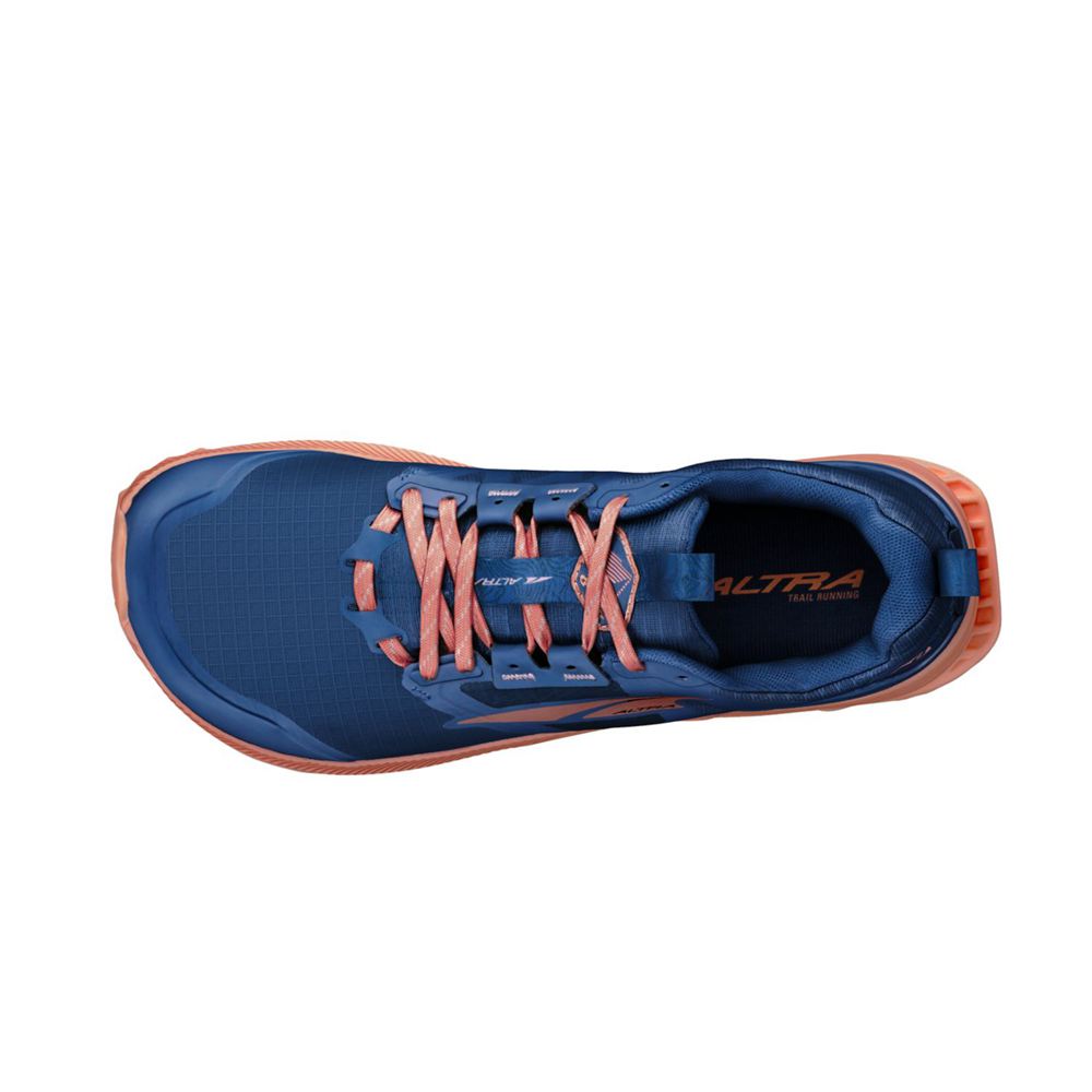 Chaussure de Marche Altra Lone Peak 8 Bleu Marine Rose Femme | MXV-63947098