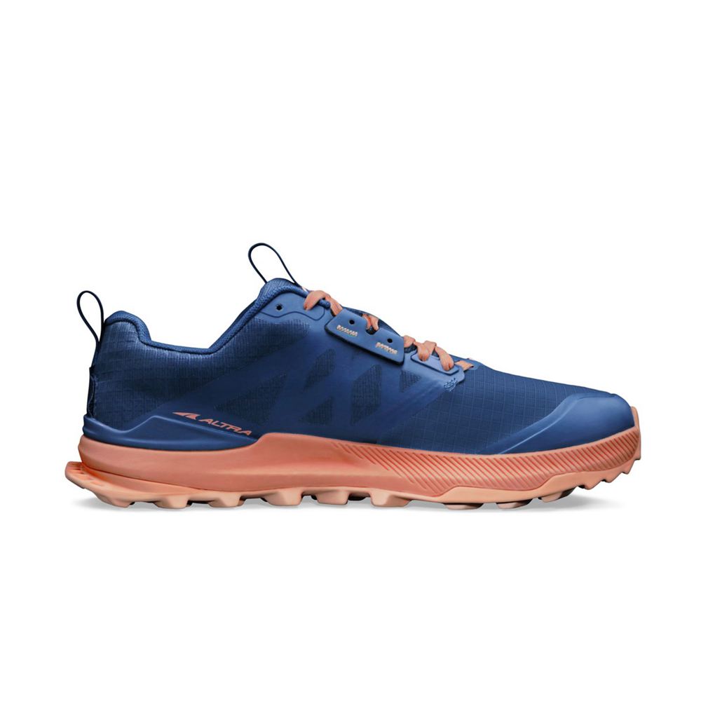 Chaussure de Marche Altra Lone Peak 8 Bleu Marine Rose Femme | MXV-63947098