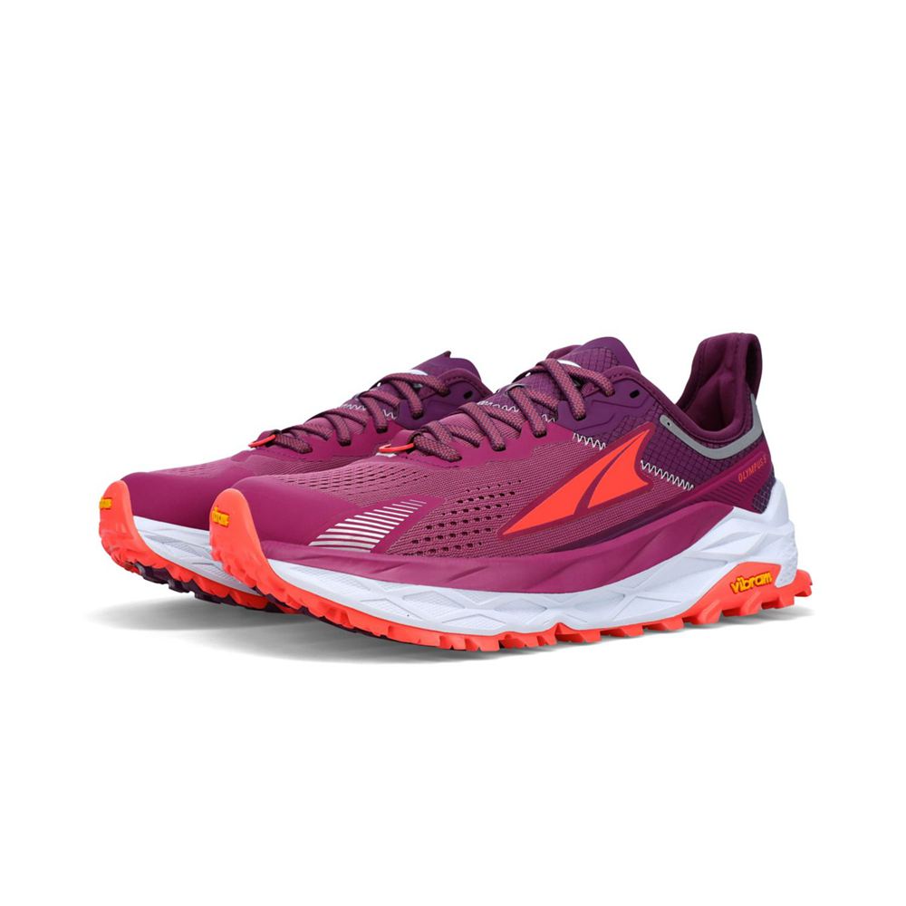 Chaussure de Marche Altra Olympus 5 Violette Orange Femme | AVY-70165595