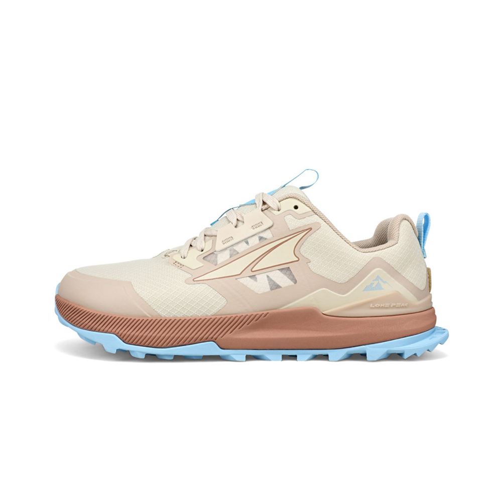 Chaussure Trail Running Altra Lone Peak 7 Beige Bleu Femme | TOL-63574802