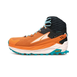 Chaussure Trail Running Altra Olympus 5 Hike Mid GTX Orange Grise Femme | EYB-98179710