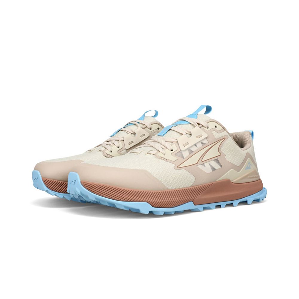 Chaussure Trail Running Altra Lone Peak 7 Beige Bleu Femme | TOL-63574802