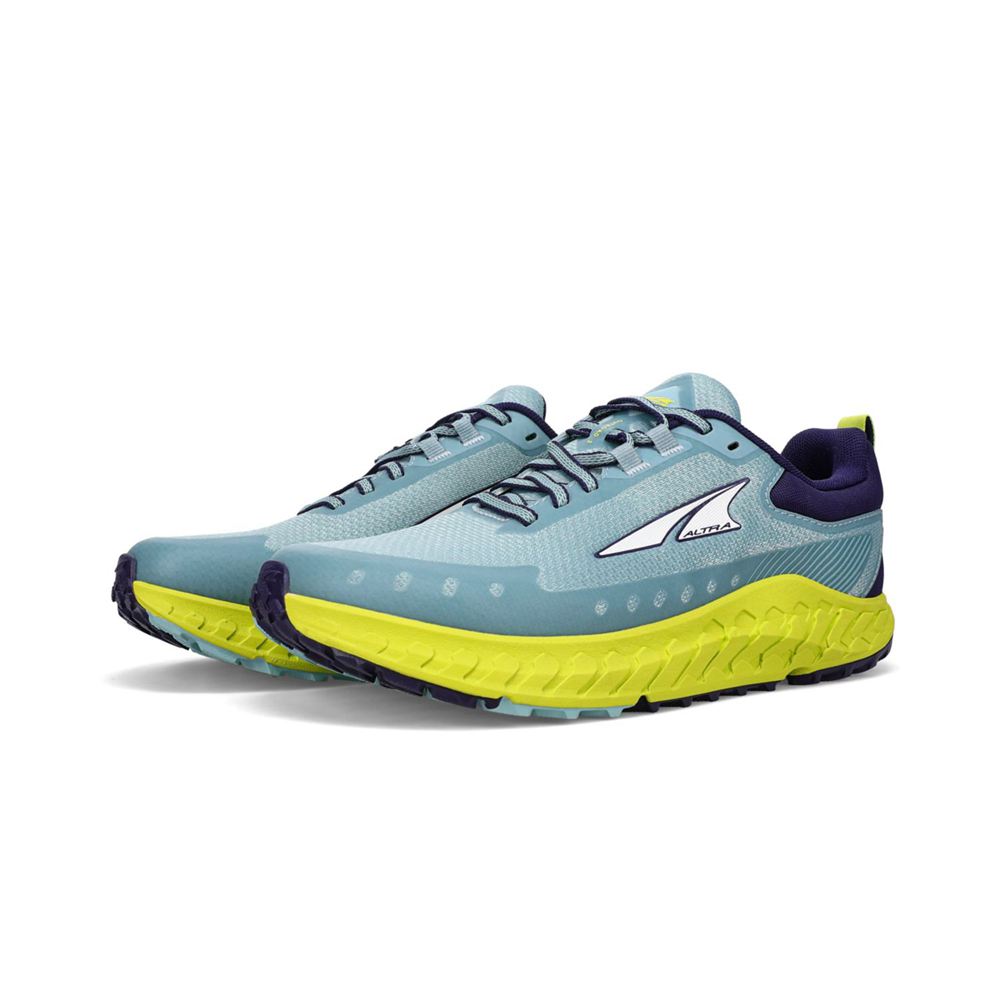 Chaussure Trail Running Altra Outroad 2 Bleu Vert Femme | CKG-41376825