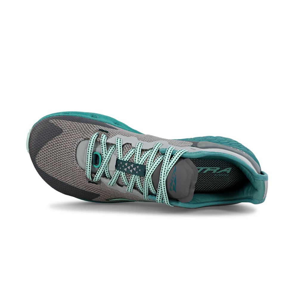 Chaussure Trail Running Altra Timp 4 Grise Turquoise Femme | EAA-62573582