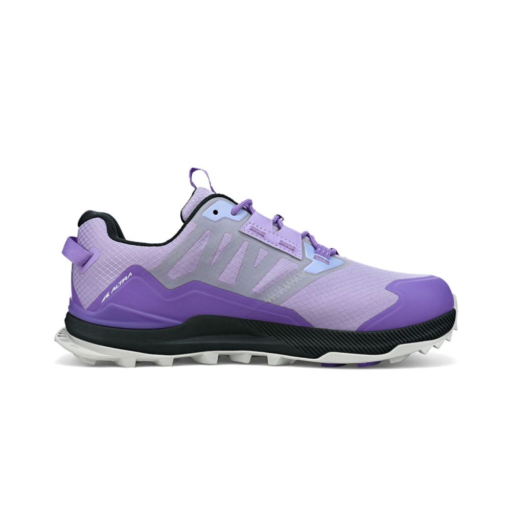 Chaussure Trail Running Altra Lone Peak ALL-WTHR Low 2 Grise Violette Femme | EIF-24623693