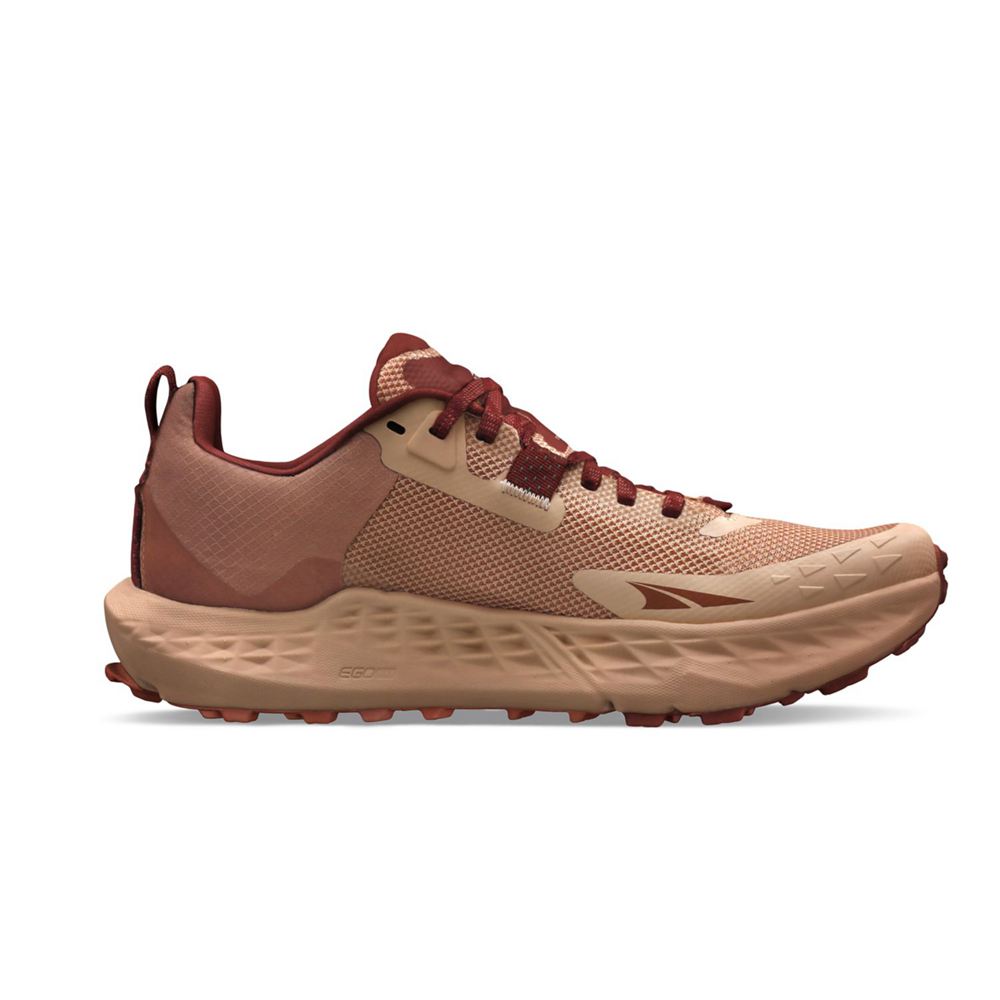 Chaussure Trail Running Altra Timp 5 Beige Bordeaux Femme | PVM-96163093