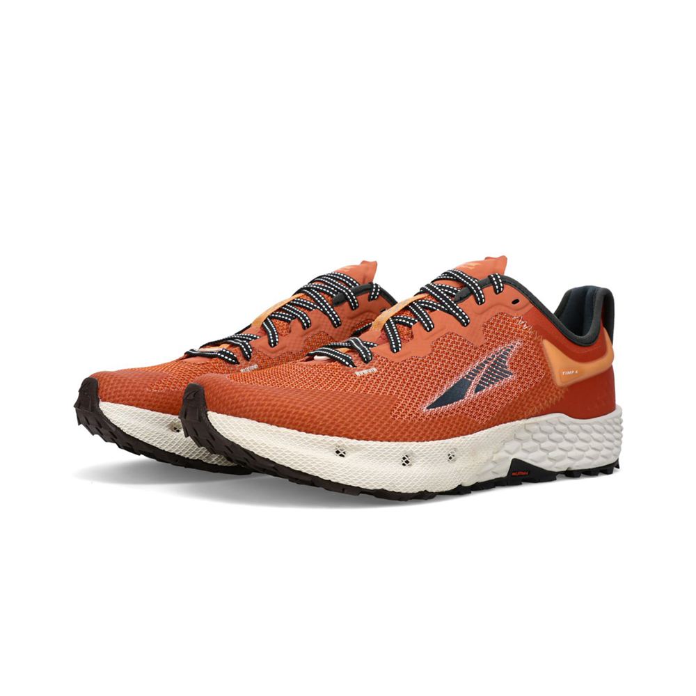 Chaussure Trail Running Altra Timp 4 Rouge Orange Femme | YDJ-30605440