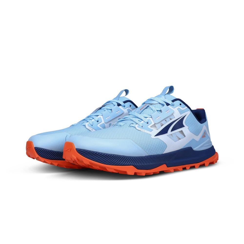 Chaussure Trail Running Altra Lone Peak 7 Bleu Orange Femme | QPH-18106801