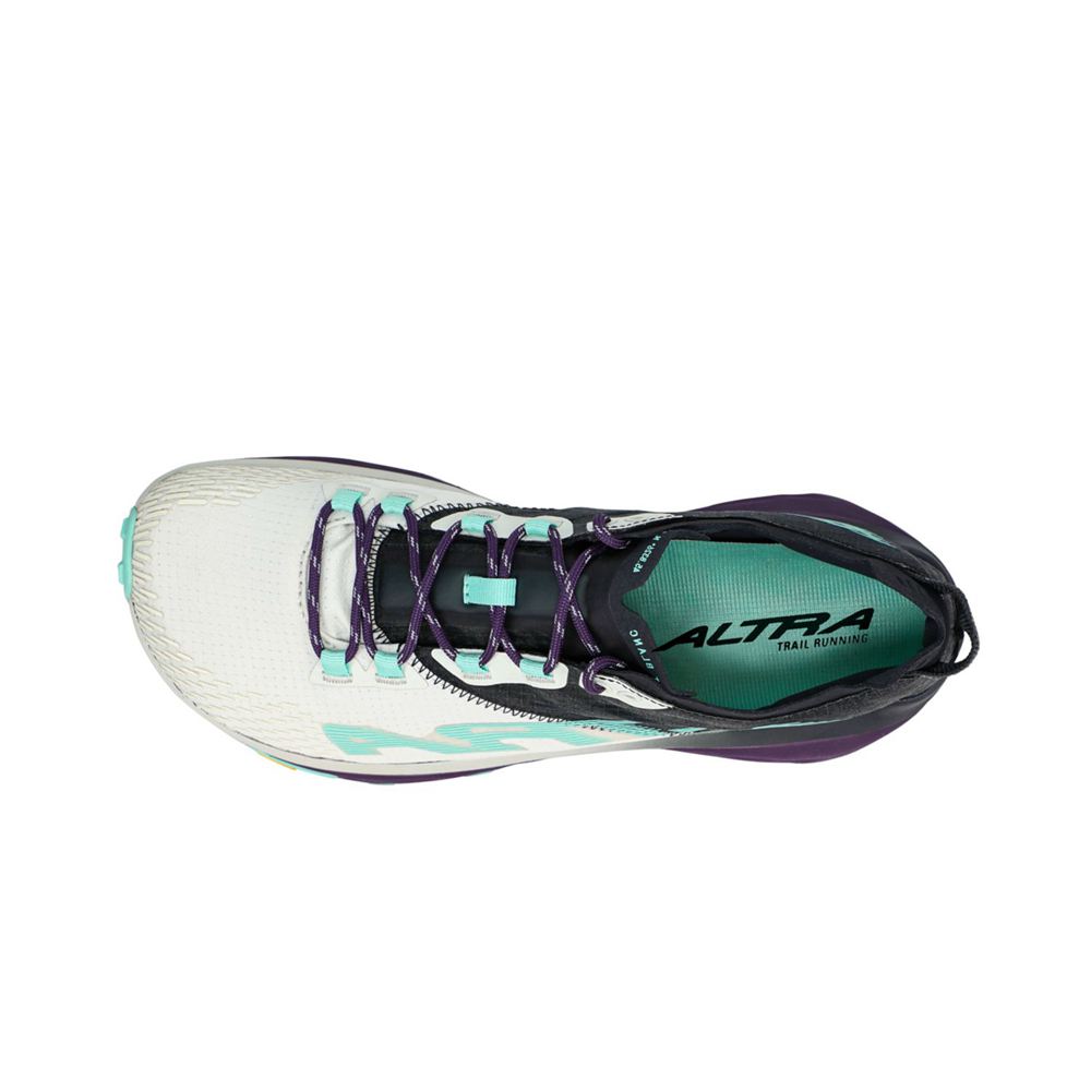 Chaussure Trail Running Altra Mont Blanc Noir Vert Femme | NKU-48281642