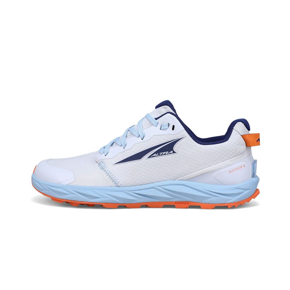 Chaussure Trail Running Altra Superior 6 Bleu Femme | EZK-92379803