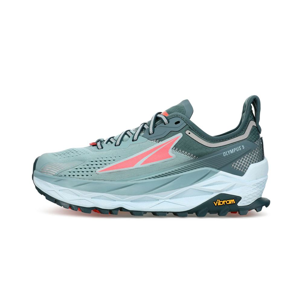 Chaussure Trail Running Altra Olympus 5 Bleu Femme | TVP-20784806