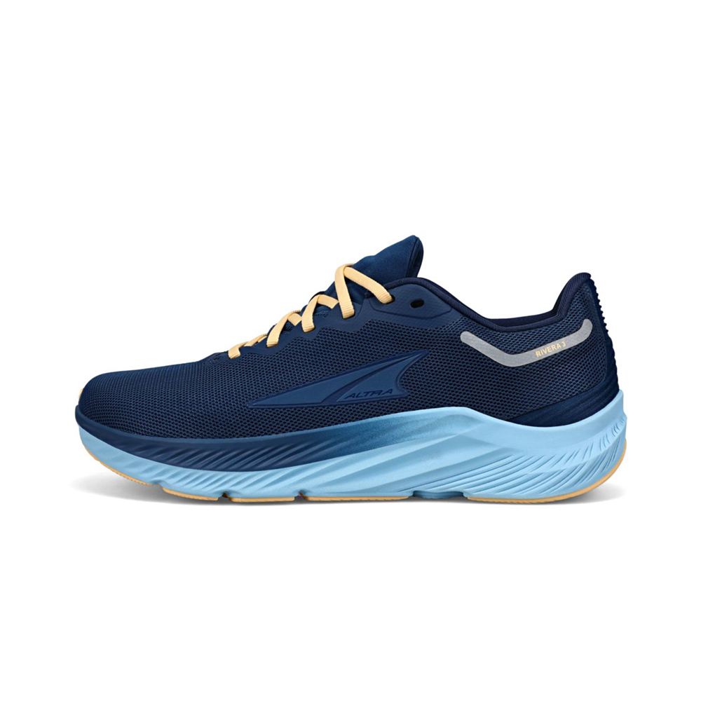 Chaussures Running Route Altra Rivera 3 Bleu Marine Femme | NBV-27753148