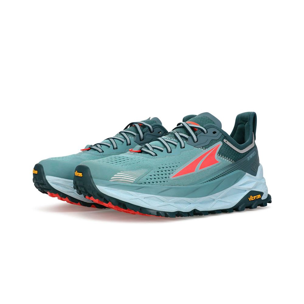 Chaussure Trail Running Altra Olympus 5 Bleu Femme | TVP-20784806