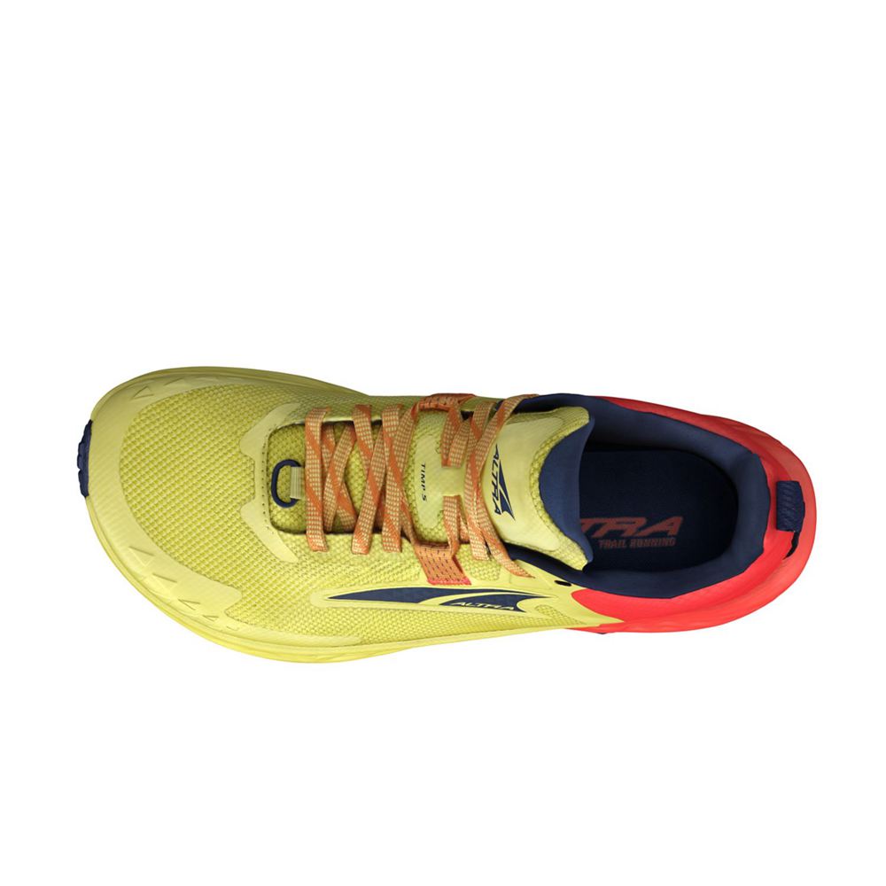 Chaussure Trail Running Altra Timp 5 Jaune Rouge Femme | LQT-65483997