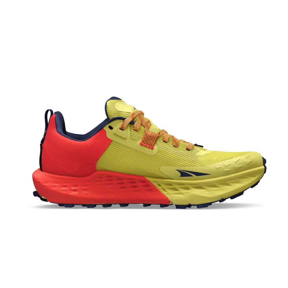 Chaussure Trail Running Altra Timp 5 Jaune Rouge Femme | LQT-65483997