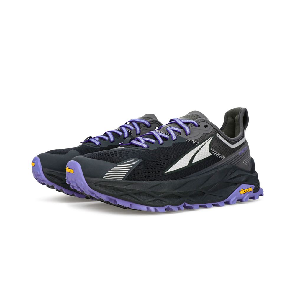 Chaussure Trail Running Altra Olympus 5 Noir Grise Femme | FCV-45060181