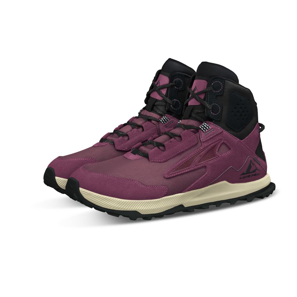 Chaussure Trail Running Altra Lone Peak Hiker 2 Violette Noir Femme | TSJ-37631703