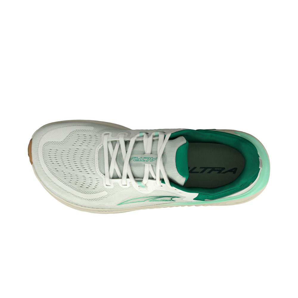 Chaussures Running Route Altra Paradigm 7 Blanche Vert Femme | TVI-11331168