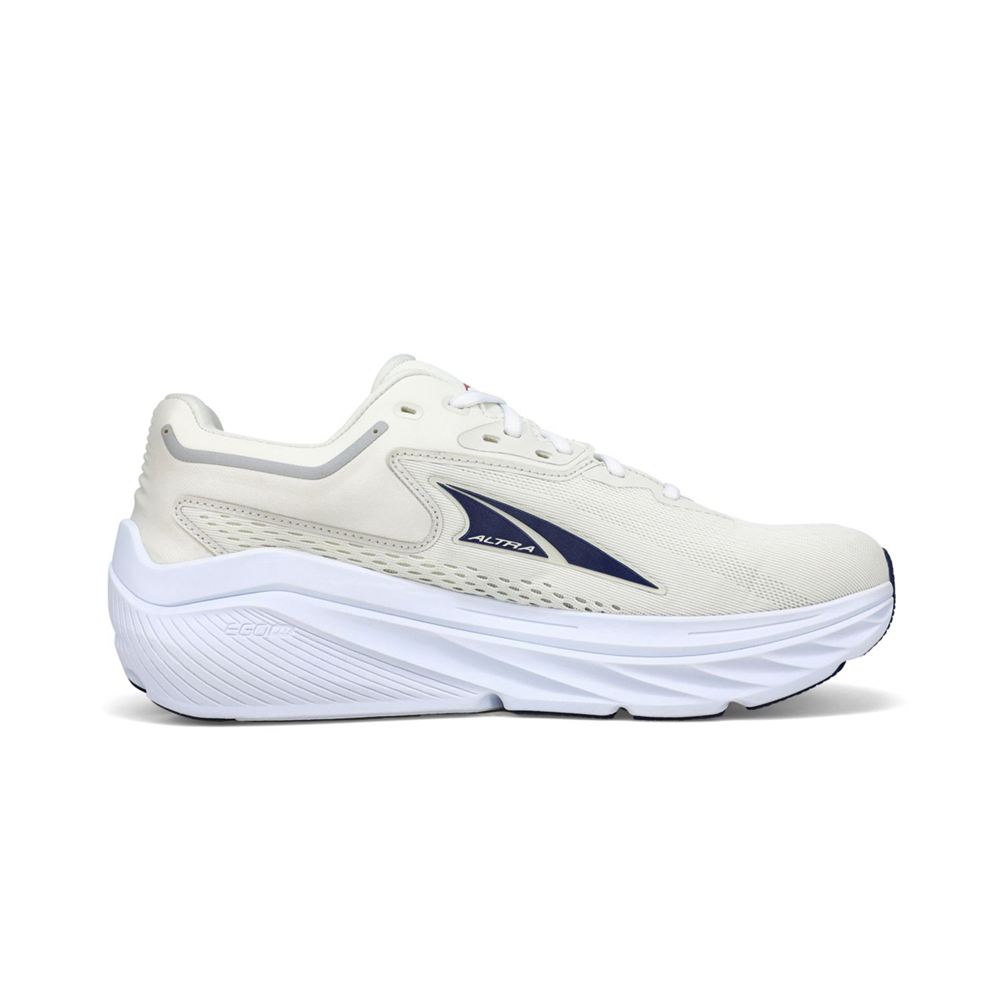 Chaussures Running Route Altra VIA Olympus Blanche Bleu Femme | YWO-78356091