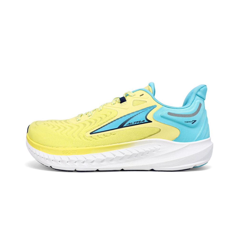 Chaussures Running Route Altra Torin 7 Jaune Femme | UVZ-63342753