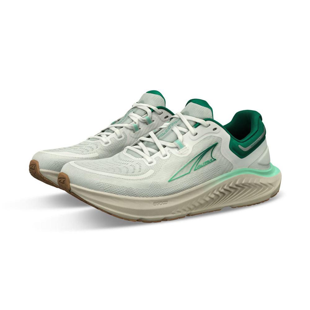 Chaussures Running Route Altra Paradigm 7 Blanche Vert Femme | TVI-11331168