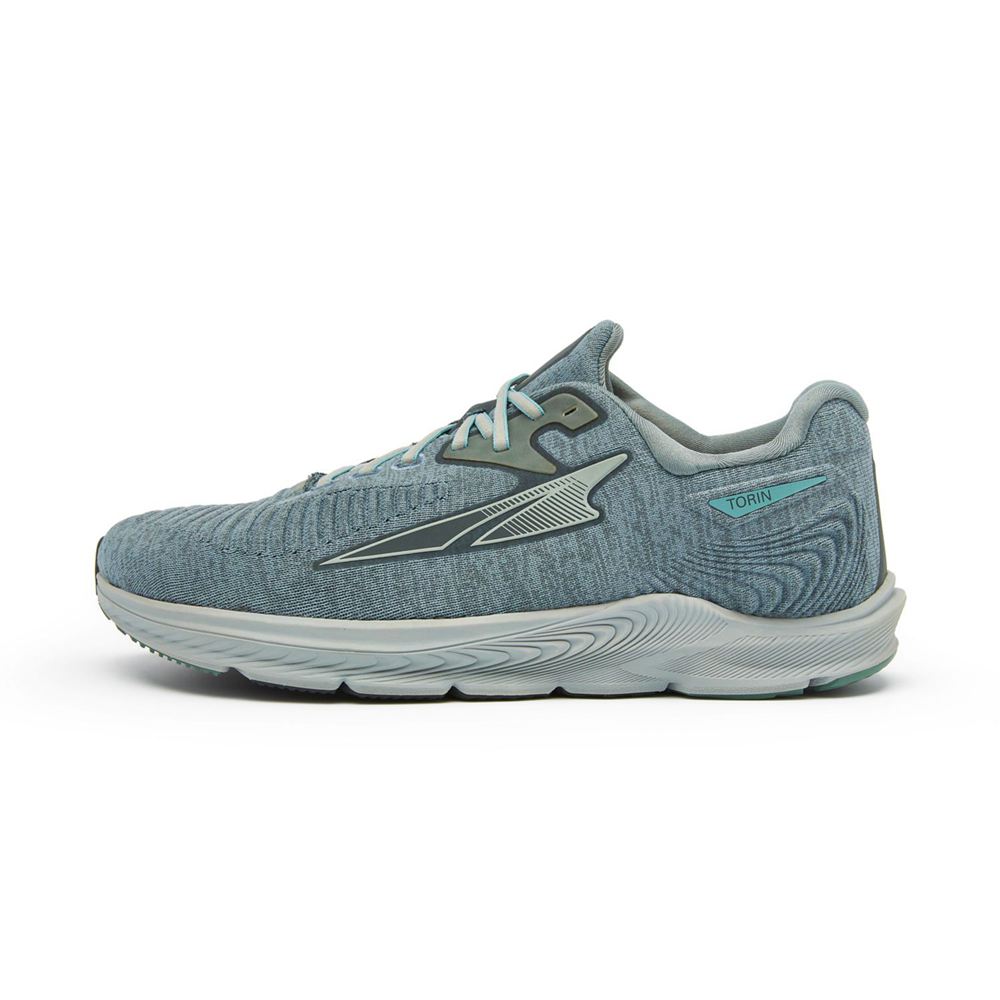 Chaussures Running Route Altra Torin 5 Luxe Grise Bleu Femme | ZYI-41805858