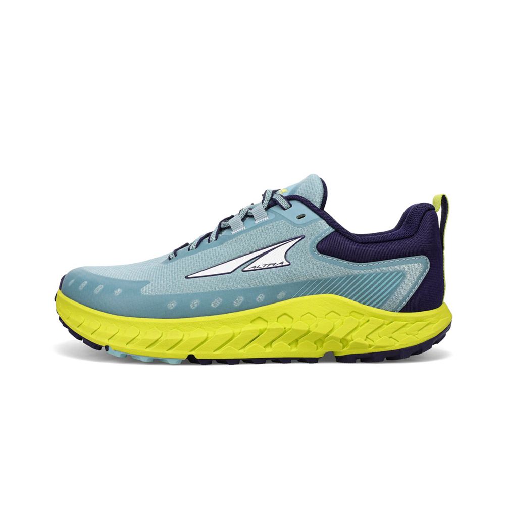 Chaussures Running Route Altra Outroad 2 Bleu Vert Femme | WAG-45284613