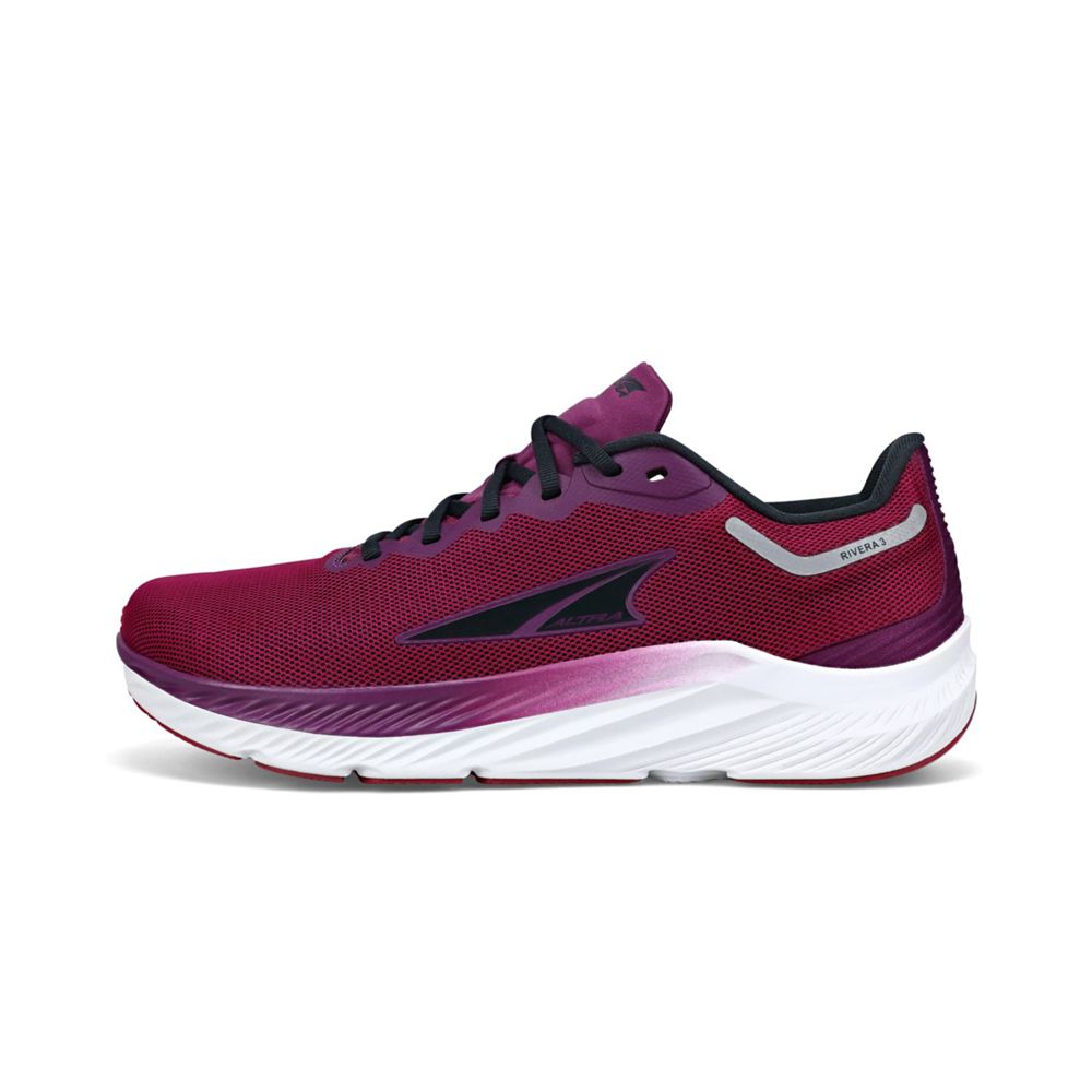 Chaussures Running Route Altra Rivera 3 Noir Violette Femme | XTU-97289822