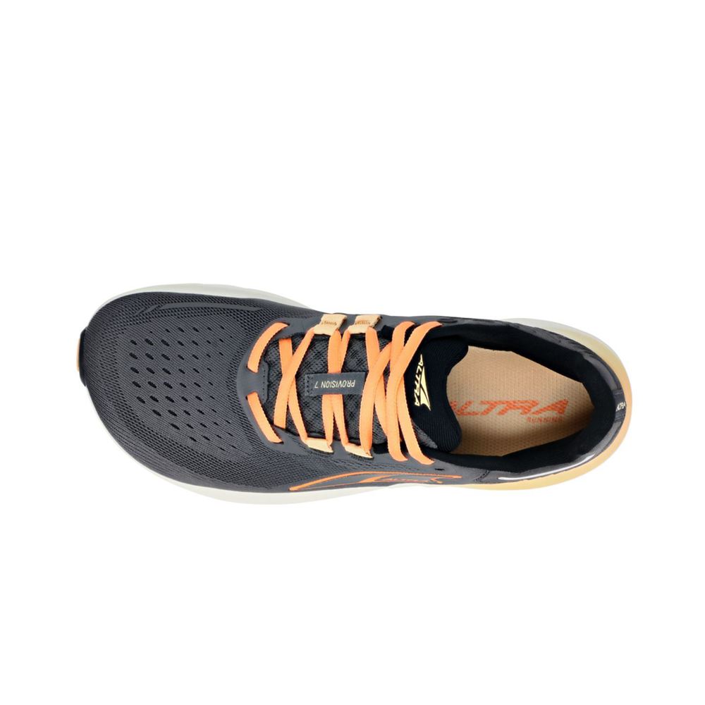 Chaussures Running Route Altra Provision 7 Grise Orange Femme | KLJ-42521671