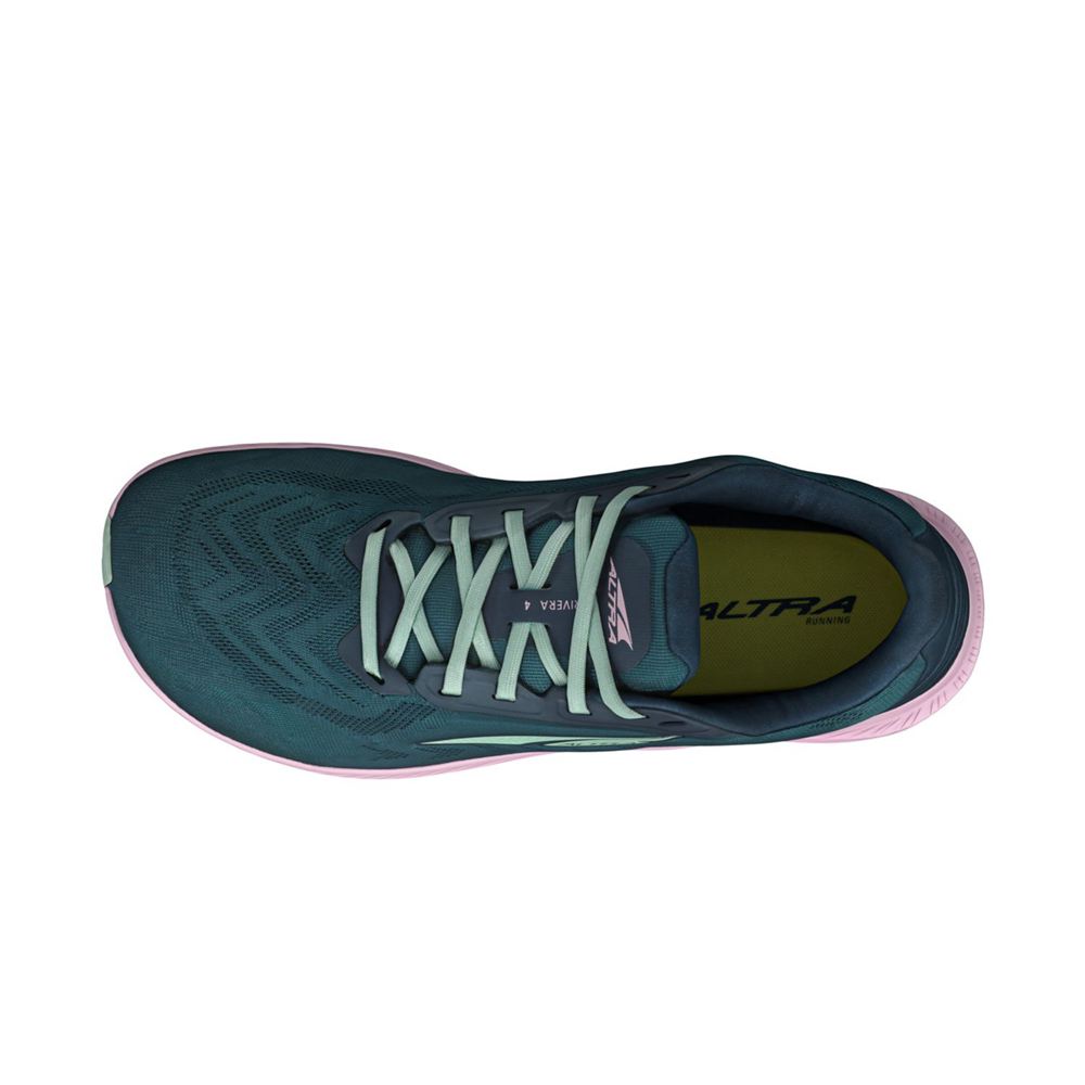 Chaussures Running Route Altra Rivera 4 Bleu Marine Rose Femme | BWL-37440986