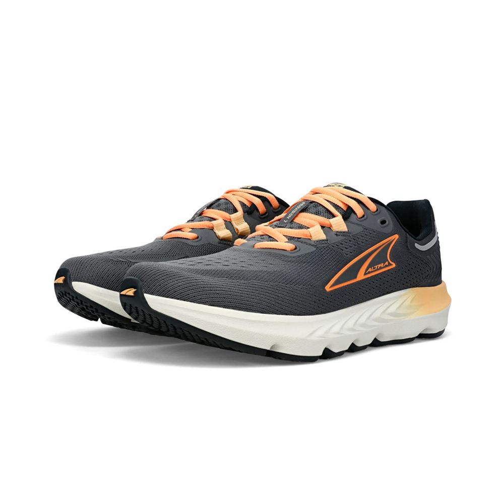 Chaussures Running Route Altra Provision 7 Grise Orange Femme | KLJ-42521671