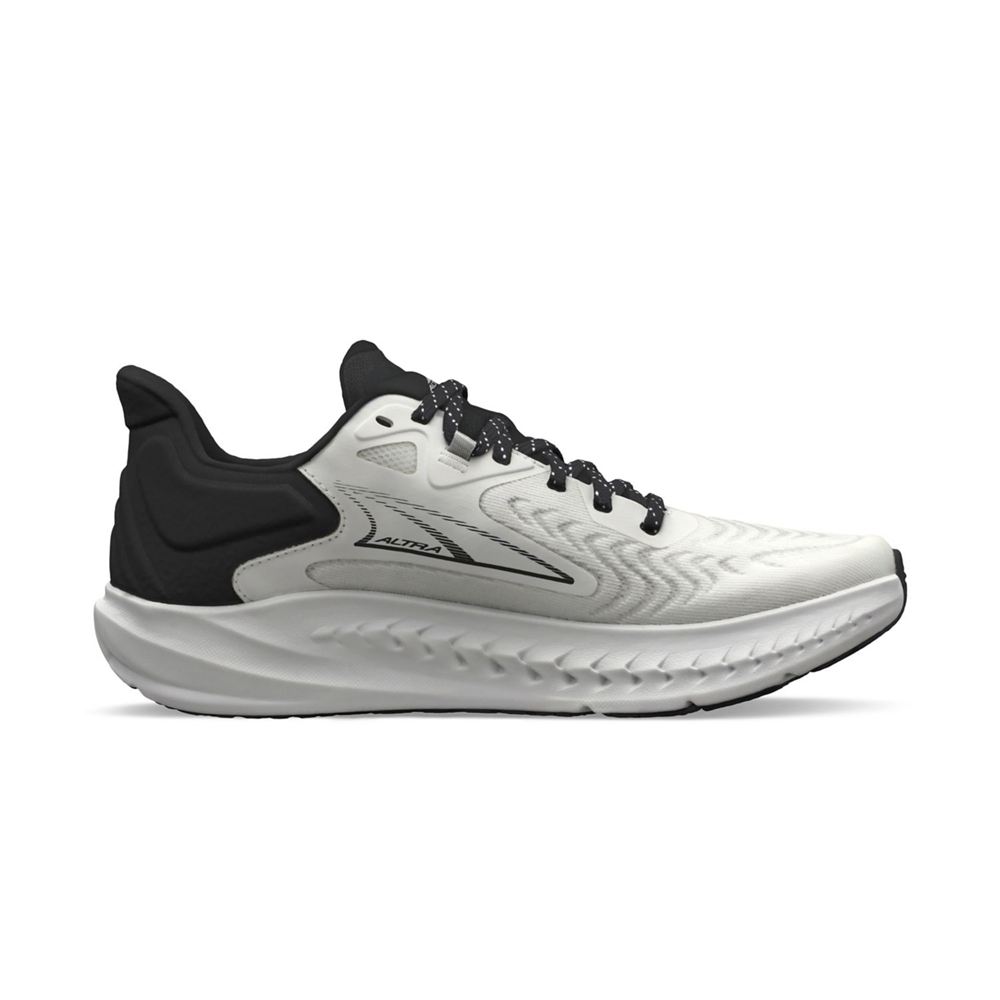 Chaussures Running Route Altra Torin 7 Blanche Noir Femme | KNO-53380294