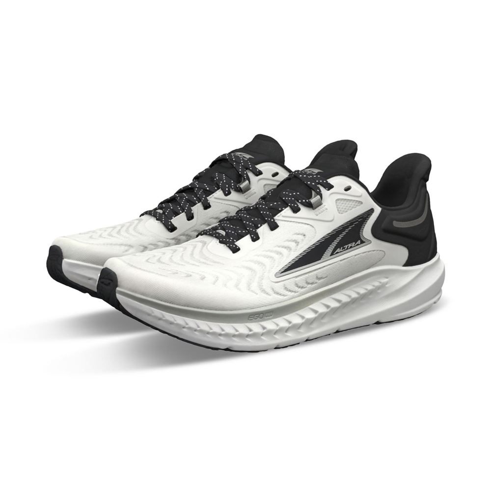 Chaussures Running Route Altra Torin 7 Blanche Noir Femme | KNO-53380294