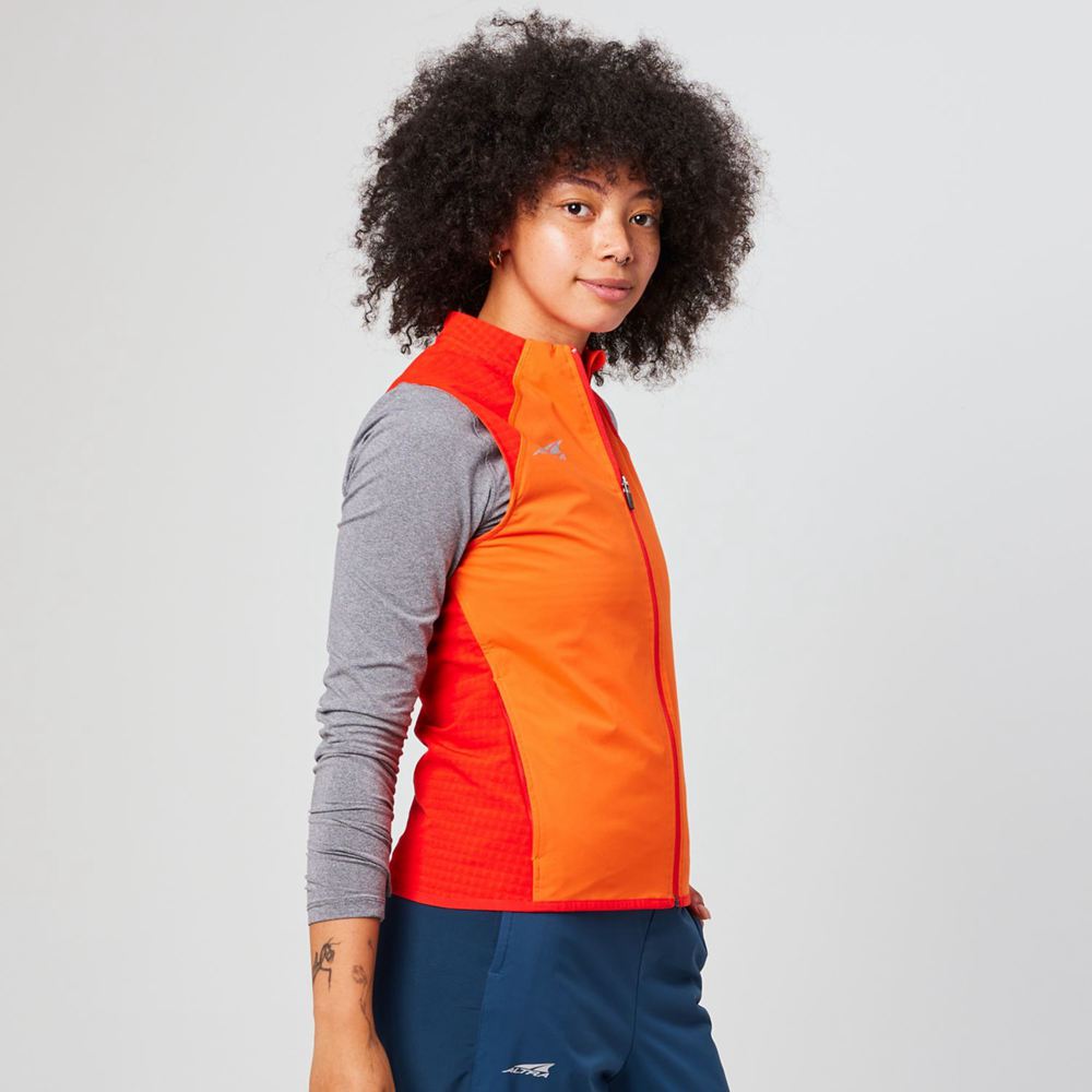 Coupe-Vent sans Manche Altra Trail Rouge Femme | LRI-20426302