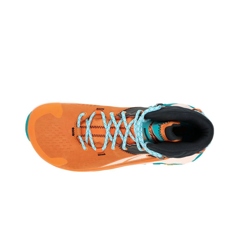 Chaussure de Randonnée Altra Olympus 5 Hike Mid GTX Orange Grise Femme | ZGH-20128432