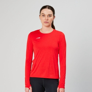 T-Shirt Altra Core Long Sleeve Rouge Femme | KEI-48592252