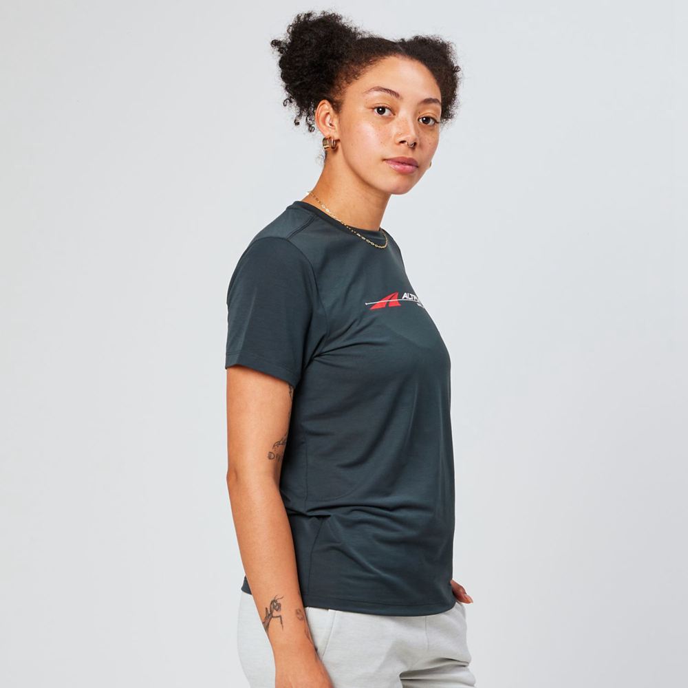 T-Shirt Altra Everyday Performance Short Sleeve Noir Femme | MBT-10583982