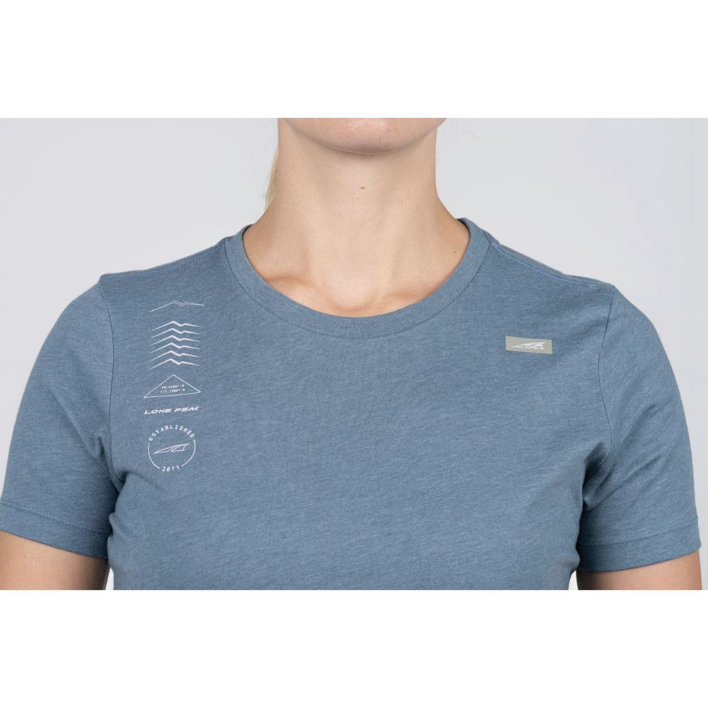 T-Shirt Altra Legend Short Sleeve Bleu Femme | MRV-59375796