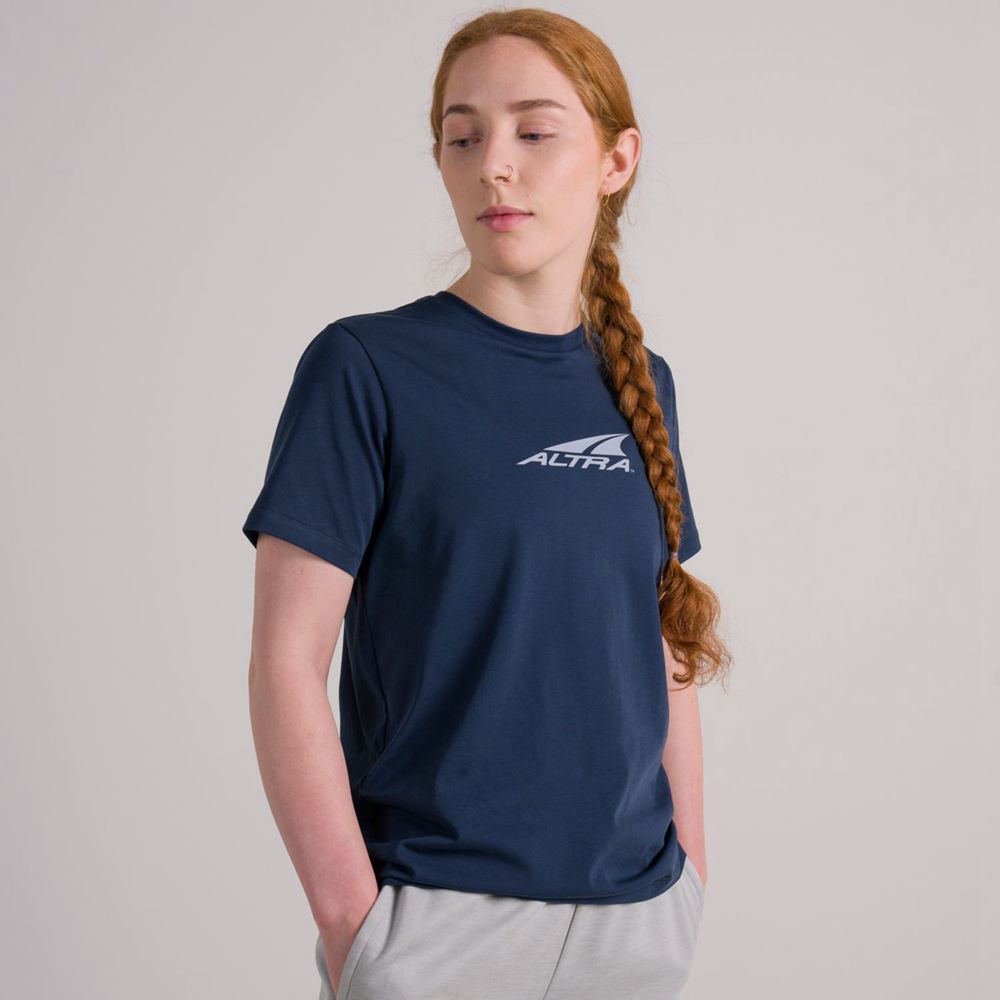 T-Shirt Altra Everyday Recycled Bleu Femme | SCZ-40253450