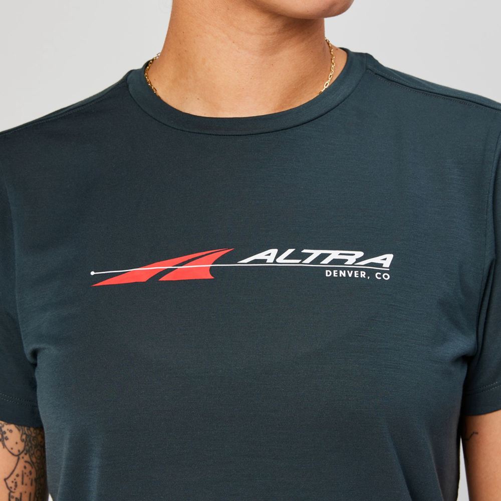 T-Shirt Altra Everyday Performance Short Sleeve Noir Femme | MBT-10583982