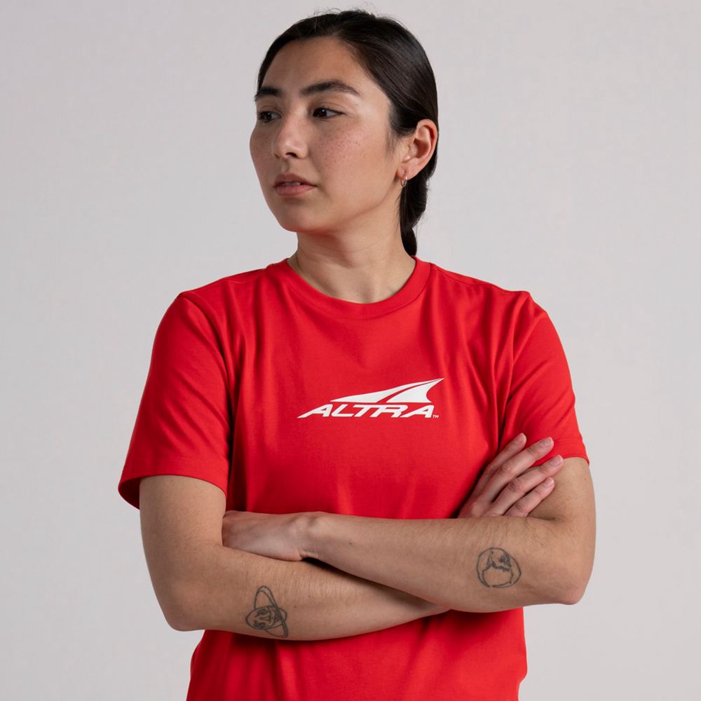 T-Shirt Altra Everyday Recycled Rouge Femme | YLW-31281118