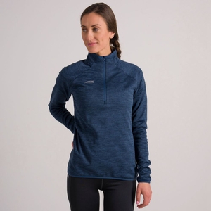 Pulls De Golf Altra Core 1/2 Zip Bleu Femme | QVJ-65353877