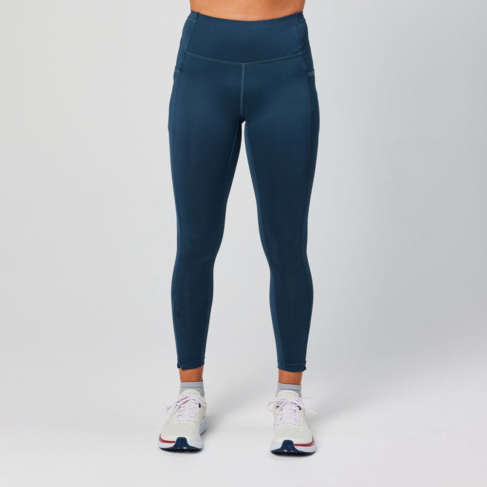 Leggings Altra Core Crop Bleu Femme | WSW-08135275