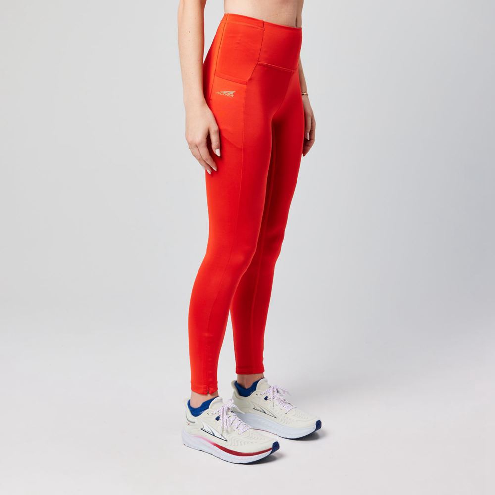 Leggings Altra Core Crop Rouge Femme | EUW-90484667