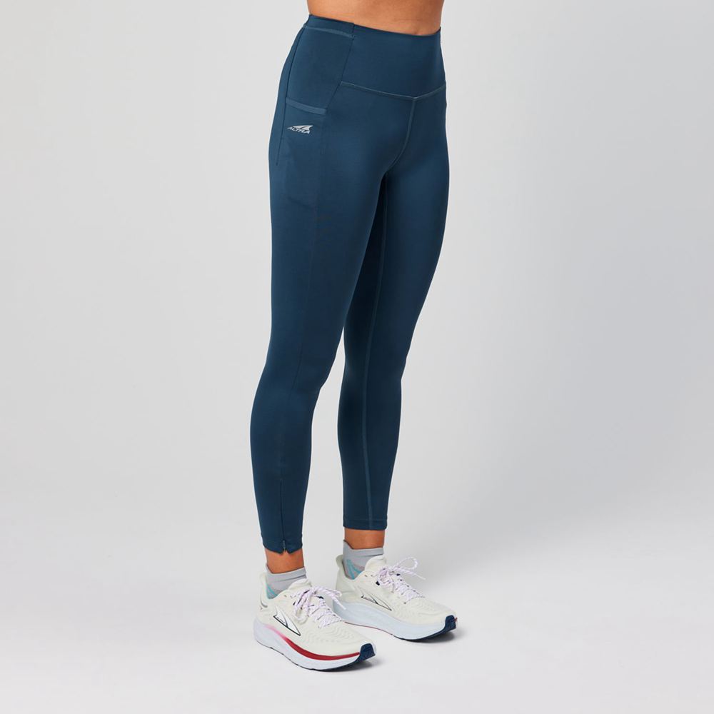 Leggings Altra Core Crop Bleu Femme | WSW-08135275