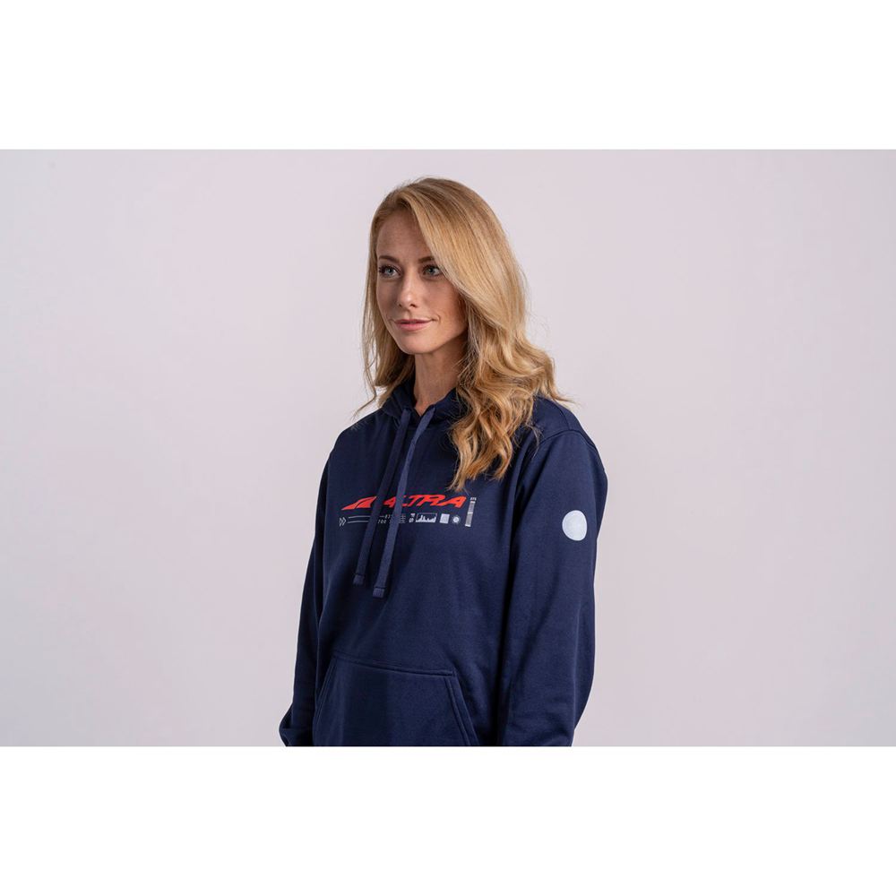 Sweat a Capuche Altra Classic Bleu Marine Femme | PUA-60541609