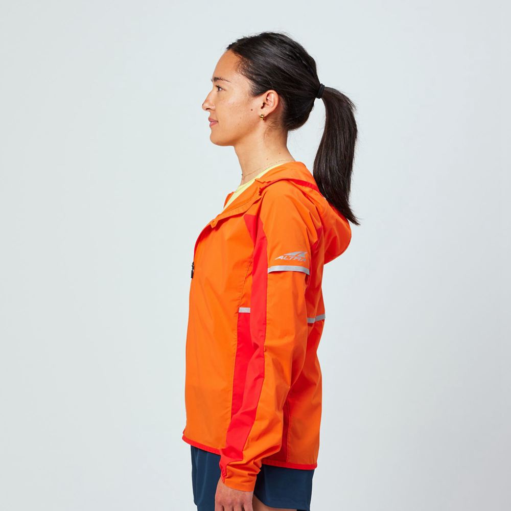 Coupe-Vent Altra Trail Rouge Orange Femme | HCG-56230922