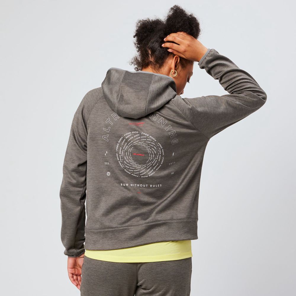 Sweat a Capuche Altra Run Without Rules Grise Femme | OJQ-78596814