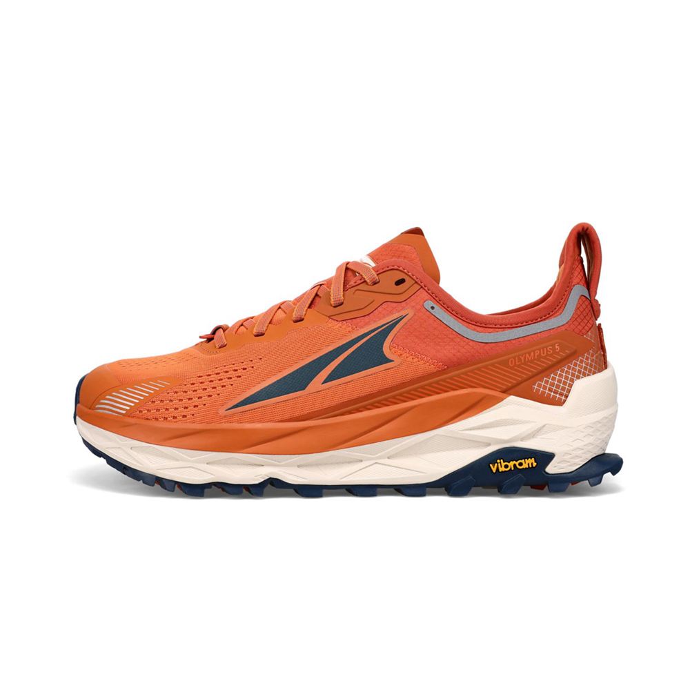 Chaussure de Marche Altra Olympus 5 Orange Homme | NSD-37245361