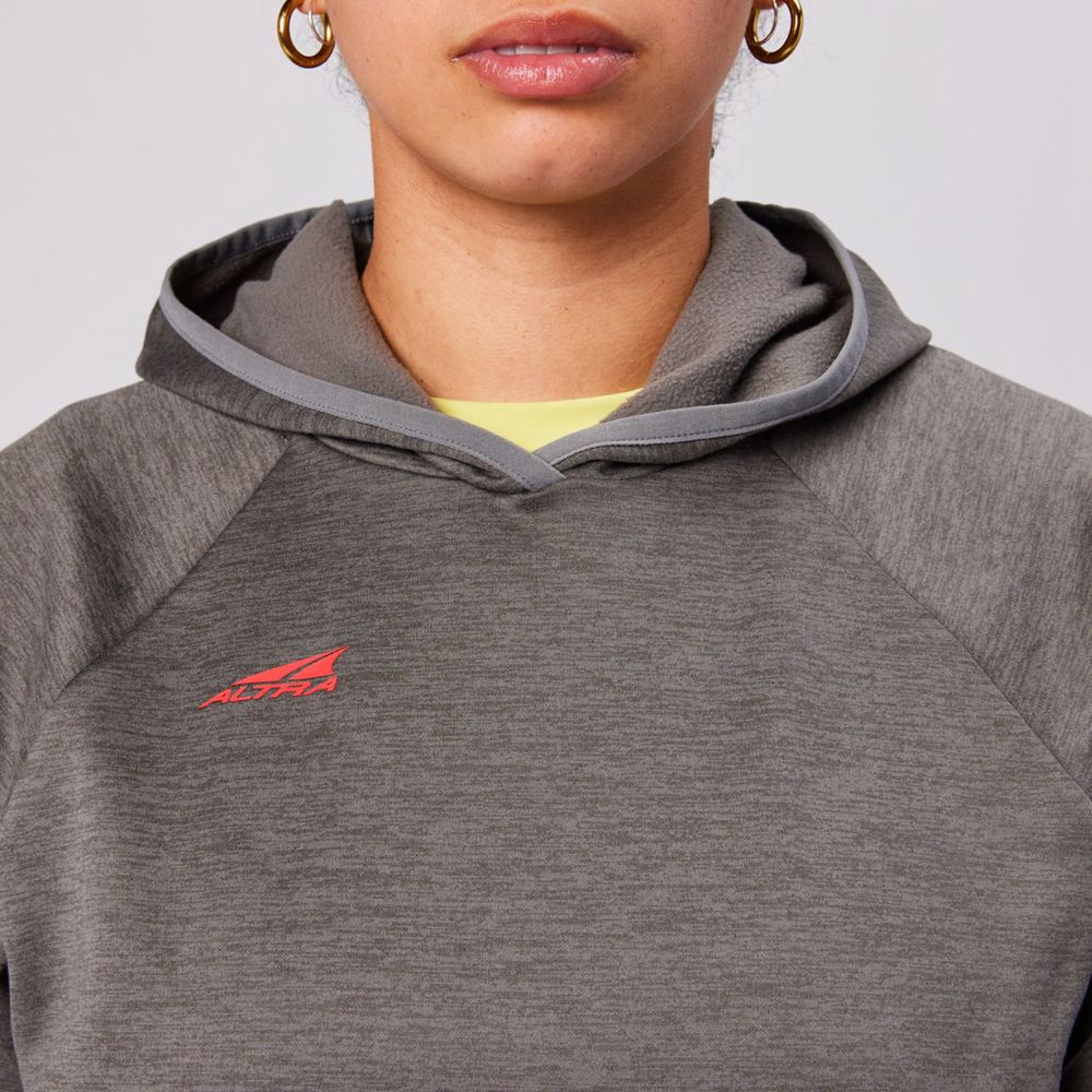 Sweat a Capuche Altra Run Without Rules Grise Femme | OJQ-78596814